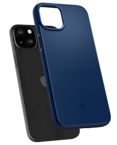 Калъф Spigen - Thin Fit, iPhone 15, Navy Blue - 3