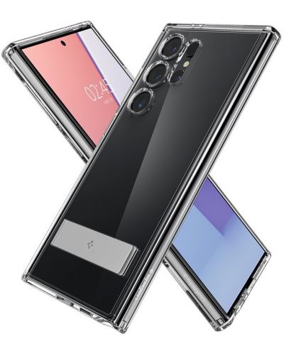 Калъф Spigen - Ultra Hybrid S, Galaxy S24 Ultra, Crystal Clear - 3