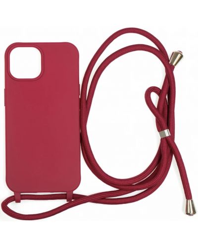 Калъф Mobile Origin - Lanyard, iPhone 15, Cherry - 1