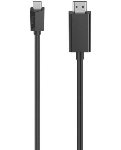 Кабел Hama - 200718, USB-C/HDMI, 1.5 m, черен - 1