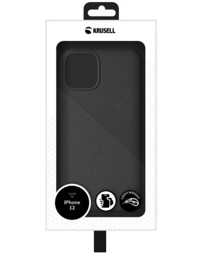 Калъф Krusell - Essentials Sand, iPhone 12 mini, черен - 2