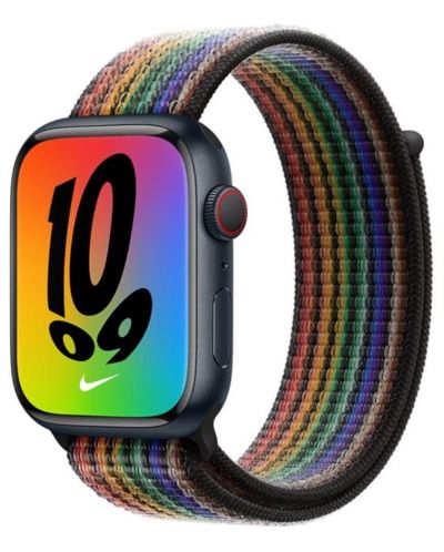 Каишка Apple - Pride Edition Nike Sport Loop, Apple Watch, 45 mm, многоцветна - 2