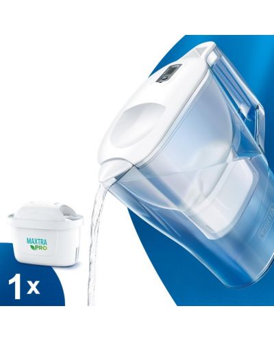 Кана за филтриране BRITA - Aluna Cool Memo Pro, 2.4 l, бяла - 4