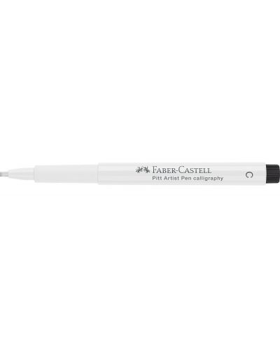 Калиграфски маркер Faber-Castell Pitt Artist - Бял - 5