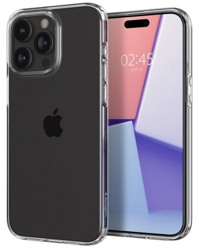 Калъф Spigen - Crystal Flex, iPhone 15 Pro, Crystal Clear - 1