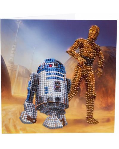 Картичка диамантен гоблен Craft Buddy - R2-D2  C-3PO - 2