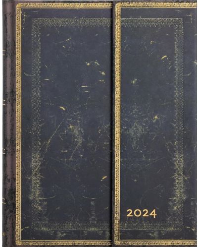 Календар-бележник Paperblanks Arabica - Verso, 18 х 23 cm, 80 листа, 2024 - 1