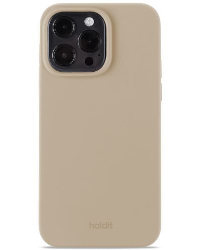 Калъф Holdit - Silicone, iPhone 14 Pro Max, Latte Beige - 1