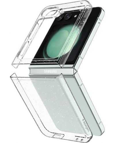 Калъф Spigen - Air Skin Glitter, Galaxy Z Flip5, Crystal Quartz - 4