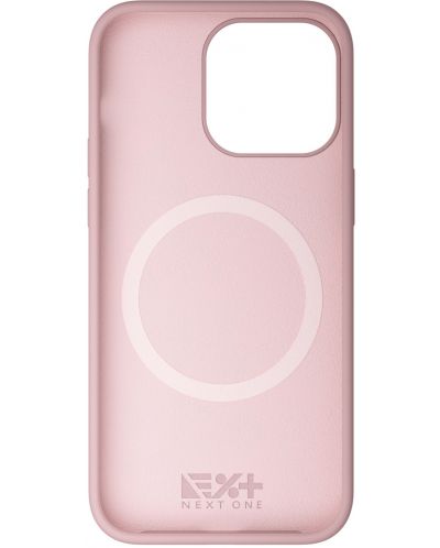Калъф Next One - Silicon MagSafe, iPhone 14 Pro, розов - 2