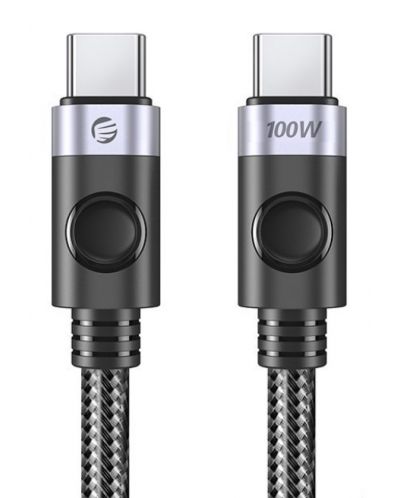 Кабел Orico - C2CZ-BK-10, USB-C/USB-C, 1 m, черен - 1