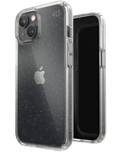Калъф Speck - Presidio Perfect Clear Glitter, iPhone 14, прозрачен - 3