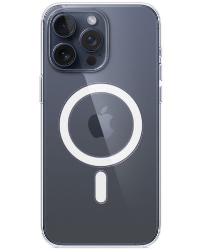 Калъф Apple - Clear MagSafe, iPhone 15 Pro Max, прозрачен - 2