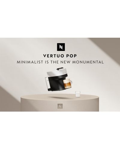 Кафемашина с капсули Nespresso - Vertuo Pop, GCV2-EUWHNE-S, 0.6 l, Coconut White - 7