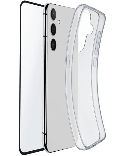 Калъф и протектор Cellularline - Galaxy A35, прозрачни - 2