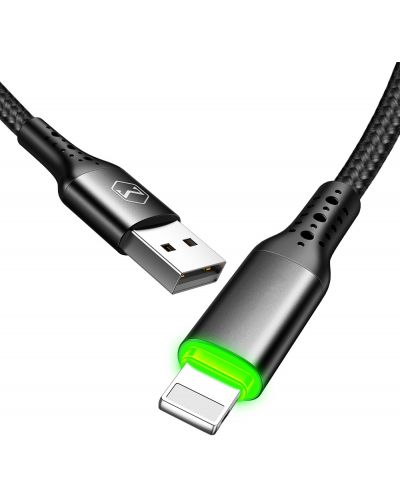 Кабел Xmart - Nest, USB-A/Lightning, 1.2 m, черен - 3