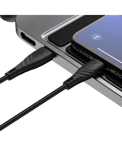 Кабел Xmart - MFI, Lightning /USB-C PD, 1.2 m, черен - 4
