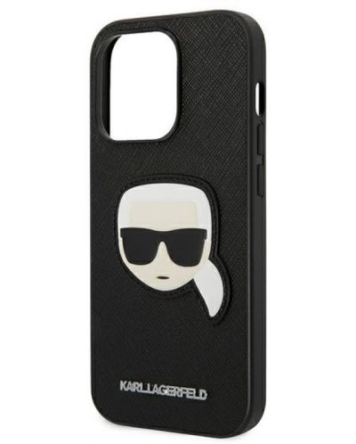 Калъф Karl Lagerfeld - Saffiano Karl Head, iPhone 14 Pro Max, черен - 5