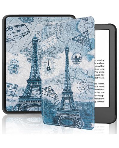 Калъф Garv - Slim, за Kindle 2022, Eiffel Tower - 2