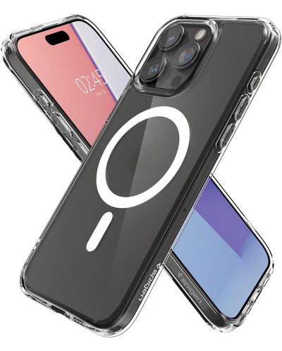 Калъф Spigen - Ultra Hybrid MagSafe, iPhone 15 Pro, Frost Clear - 2