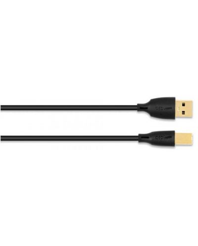 Кабел QED - Connect QE8217, USB/USB-B, 1.5 m, черен - 2