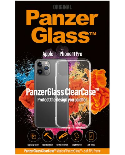Калъф PanzerGlass - Clear, iPhone11 Pro, прозрачен - 2