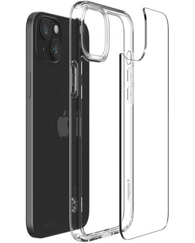 Калъф Spigen - Ultra Hybrid, iPhone 15 Plus, Crystal Clear - 6