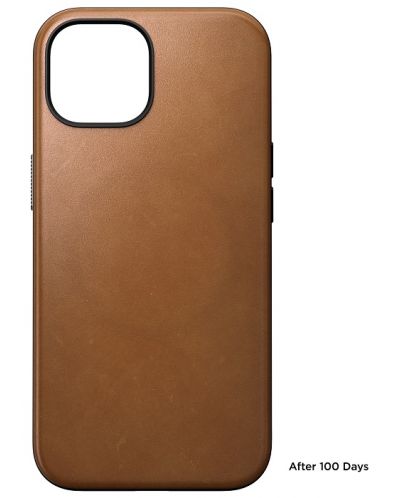 Калъф Nomad - Modern Leather, iPhone 15, English Tan - 3