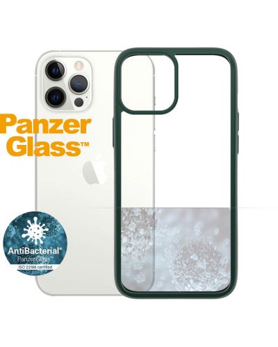Калъф PanzerGlass - Clear, iPhone 12 Pro Max, прозрачен/зелен - 1