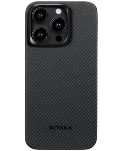 Калъф Pitaka - Fusion MagEZ 4 1500D, iPhone 15 Pro, Grey Twill - 1