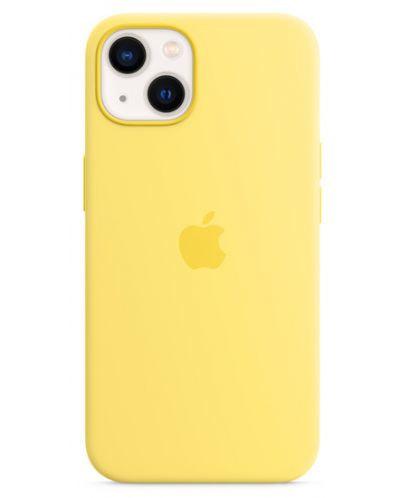 Калъф Apple - Silicone MagSafe, iPhone 13, Lemon Zest - 1