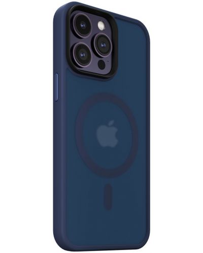 Калъф Next One - Midnight Mist Shield MagSafe, iPhone 14 Pro, син - 3