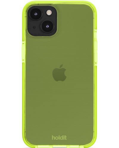 Калъф Holdit - Seethru, iPhone 14 Plus, Acid Green/прозрачен - 3