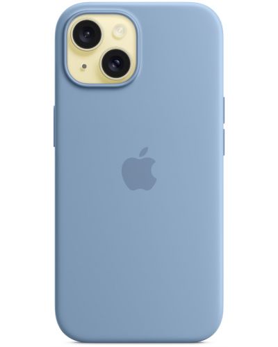 Калъф Apple - Silicone MagSafe, iPhone 15, Winter Blue - 5
