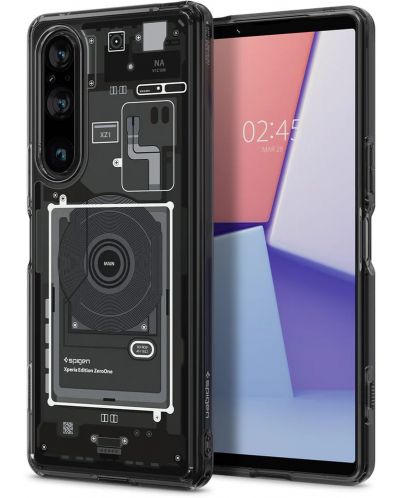 Калъф Spigen - Ultra Hybrid Zero One, Sony Xperia 1 V, черен - 1