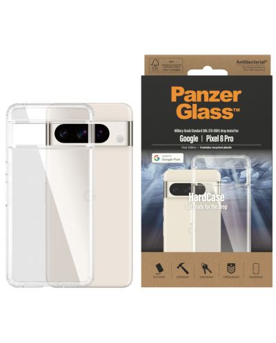 Калъф PanzerGlass - Hardcase, Google Pixel 8 Pro, прозрачен - 1