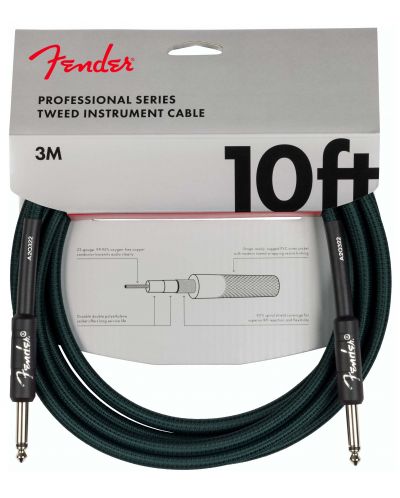 Кабел за инструменти Fender - Pro Tweed Cable, 6.3 mm, 3 m, Sherwood - 1