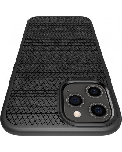 Калъф Spigen - Liquid Air, iPhone 12 Pro Max, черен - 3