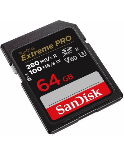 Карта памет SanDisk - Extreme PRO, 64GB, SDXC, V60 UHS-II  - 2