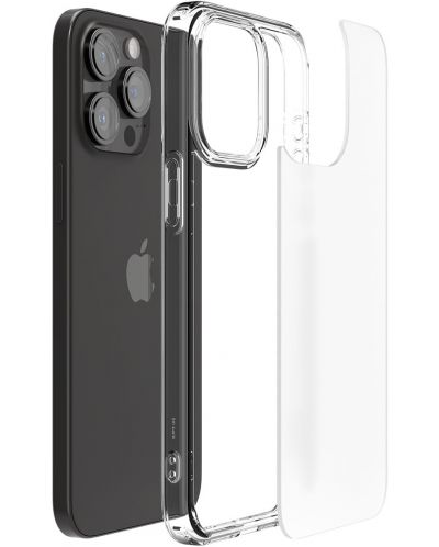 Калъф Spigen - Ultra Hybrid, iPhone 15 Pro, Frost Clear - 4