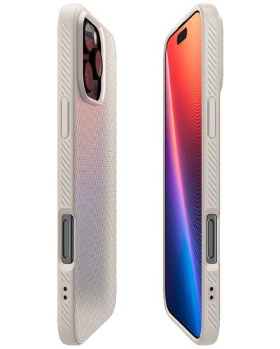 Калъф Spigen - Liquid Air,  iPhone 16 Pro, Natural titanium - 6