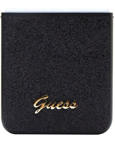 Калъф Guess - Glitter Flakes Metal Logo, Galaxy Z Flip 5, черен - 5