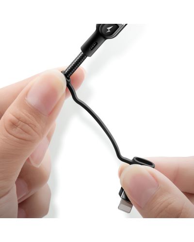 Кабел Xmart - 12726, USB-C/USB-C, USB-A/Lightning, 1.2 m, черен - 3
