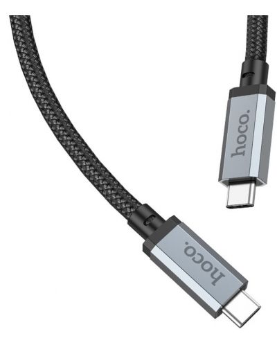 Кабел Hoco - US05, USB-C/USB-C, USB4, 1 m, 100W, черен - 3