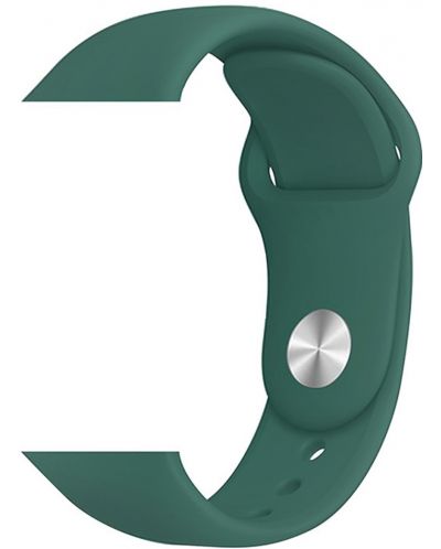 Каишка Trender - Silicone, Apple Watch, 44/45 mm, тъмнозелена - 1