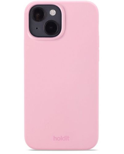 Калъф Holdit - Silicone, iPhone 15, розов - 1