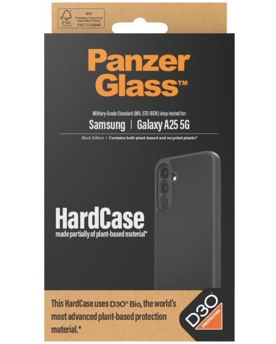 Калъф PanzerGlass - HardCase D3O, Galaxy A25 5G, черен - 1