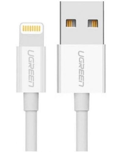 Кабел Ugreen - 403020, USB-А/Lightining, 1 m, бял - 2