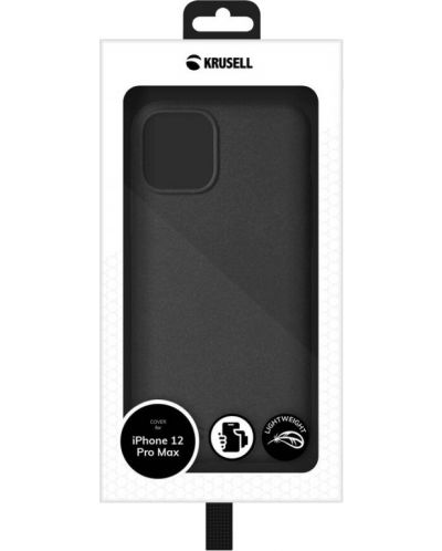 Калъф Krusell - Essentials Sand, iPhone 12 Pro Max, черен - 2
