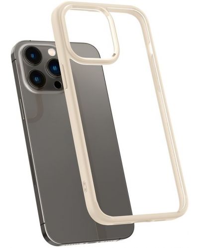 Калъф Spigen - Crystal Hybrid, iPhone 14 Pro Max, Sand beige - 2
